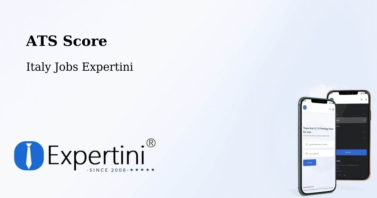 Resume ATS Score & Job Description Match Tool – Jenne - Italy Jobs Expertini