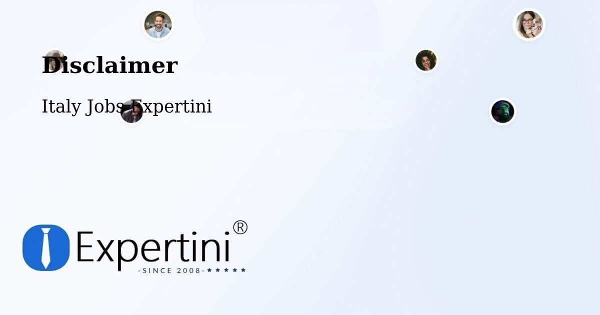 Disclaimer – Jenne - Italy Jobs Expertini