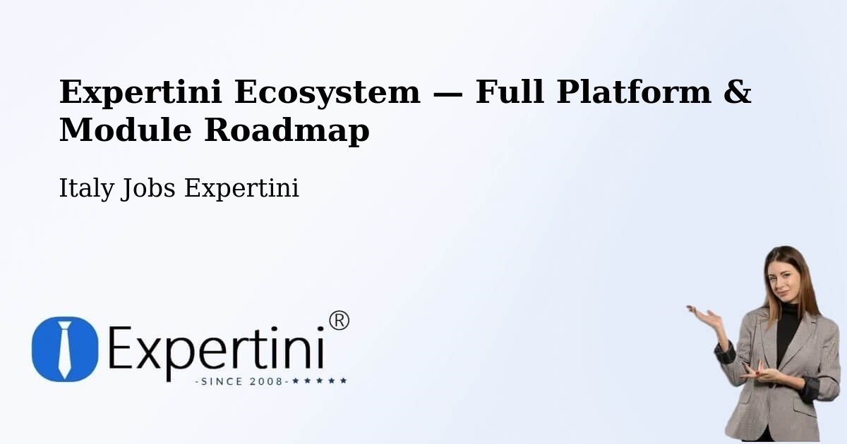 Expertini Ecosystem — Full Platform & Module Roadmap – Jenne